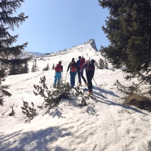 Skitour mit Niki als Bergführer